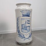 Antique Talavera Ceramic Umbrella and Walking Stick Stand with Bilbao Coat