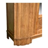 Parisian art deco wardrobe solid raw oak 1930