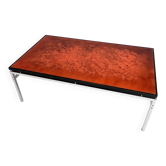 Table basse en verre de Jean René Talopp, années 1970
