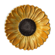 Sunflower plate Bassano Italy numbered 1889 / 22 in ceramic