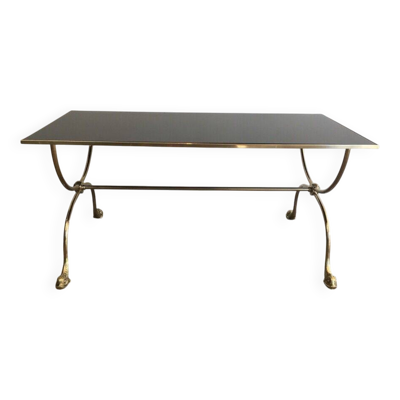 Table basse en laiton. Maison Jansen