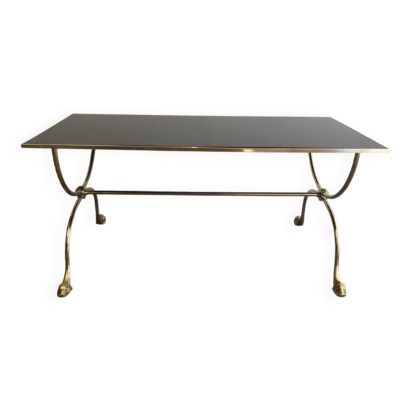 Table basse en laiton. Maison Jansen