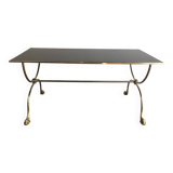 Brass coffee table. Maison Jansen.