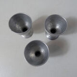 3 anciens coquetiers en alu