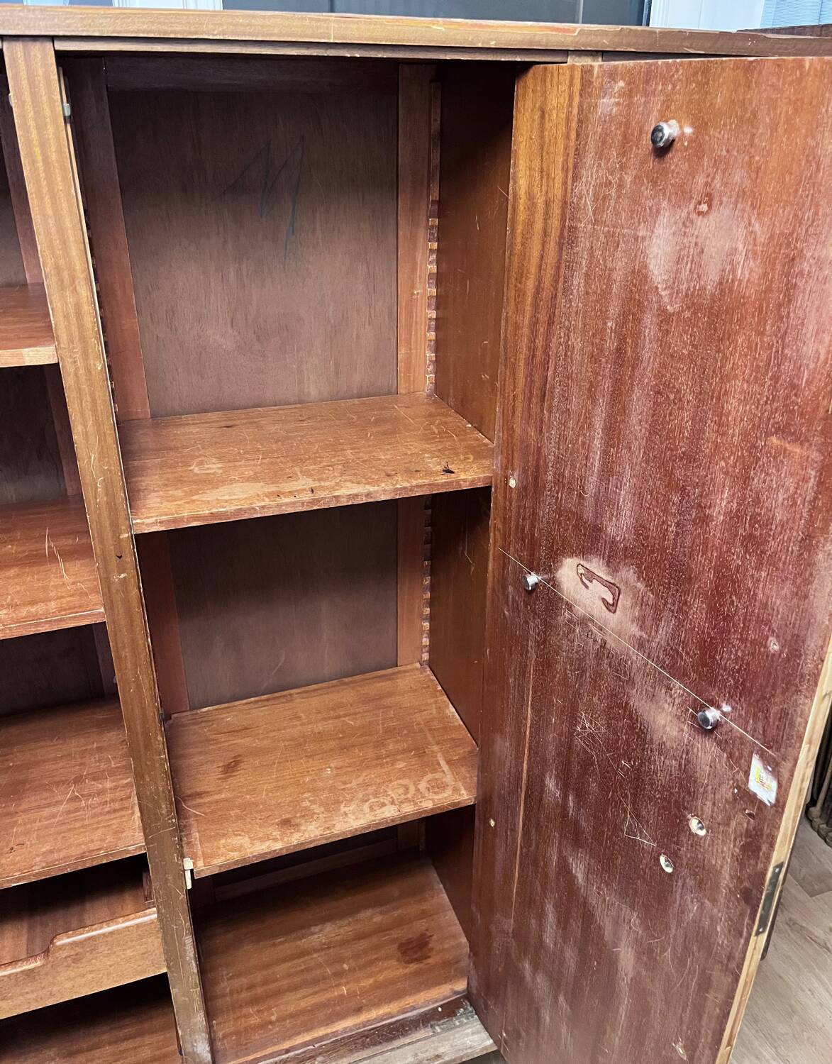 1960s wooden wardrobe