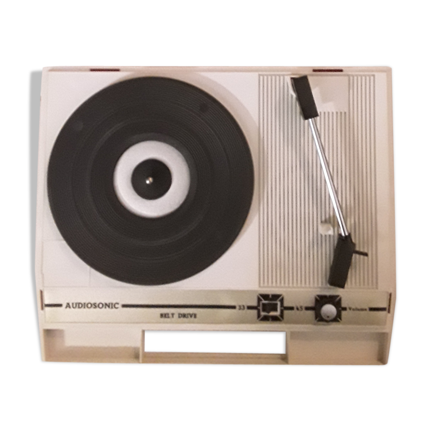 Turntable vintage orange Audio Sonic Capri 70s