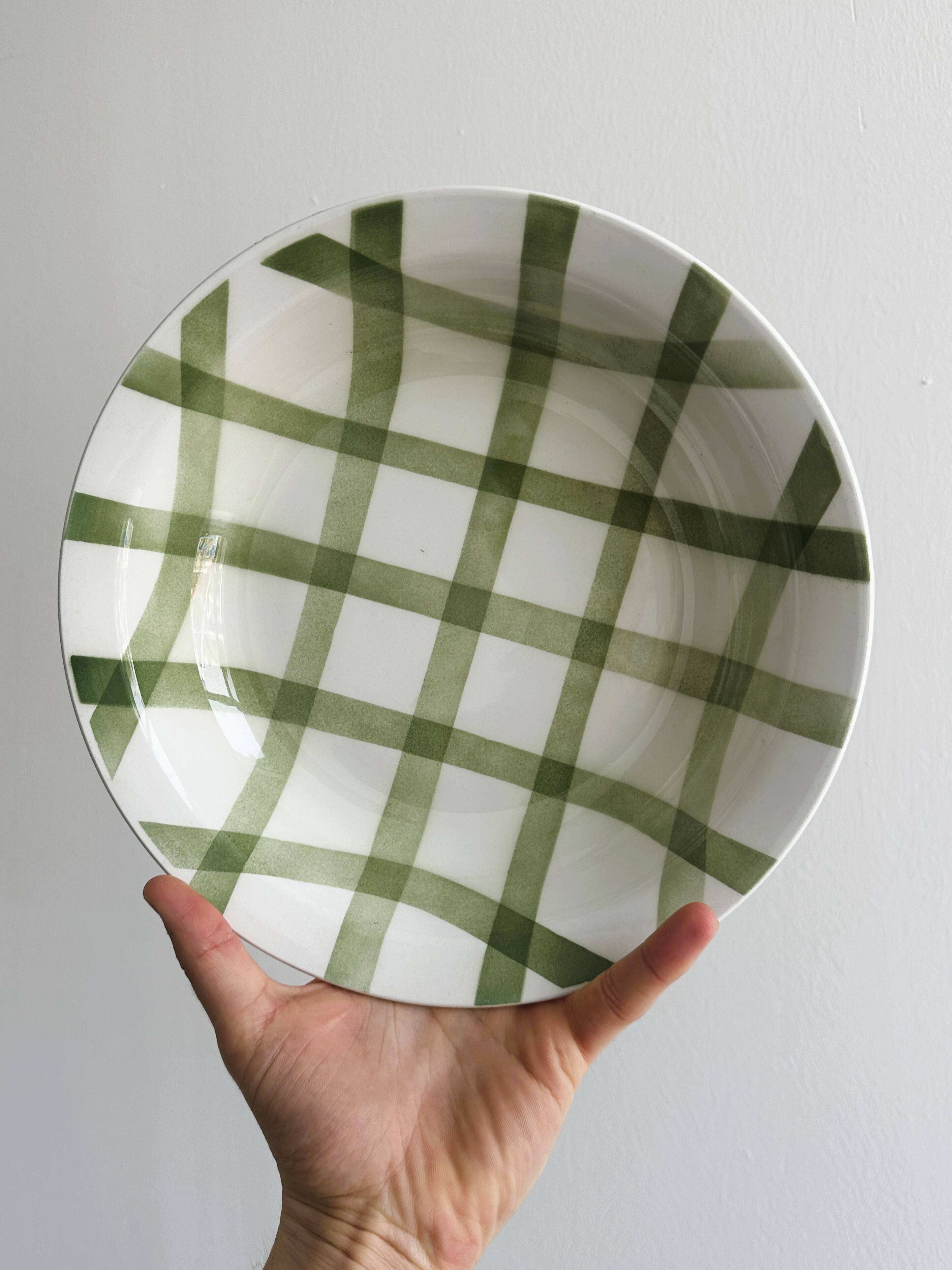 Two flat salad bowls from Moulin des Loups