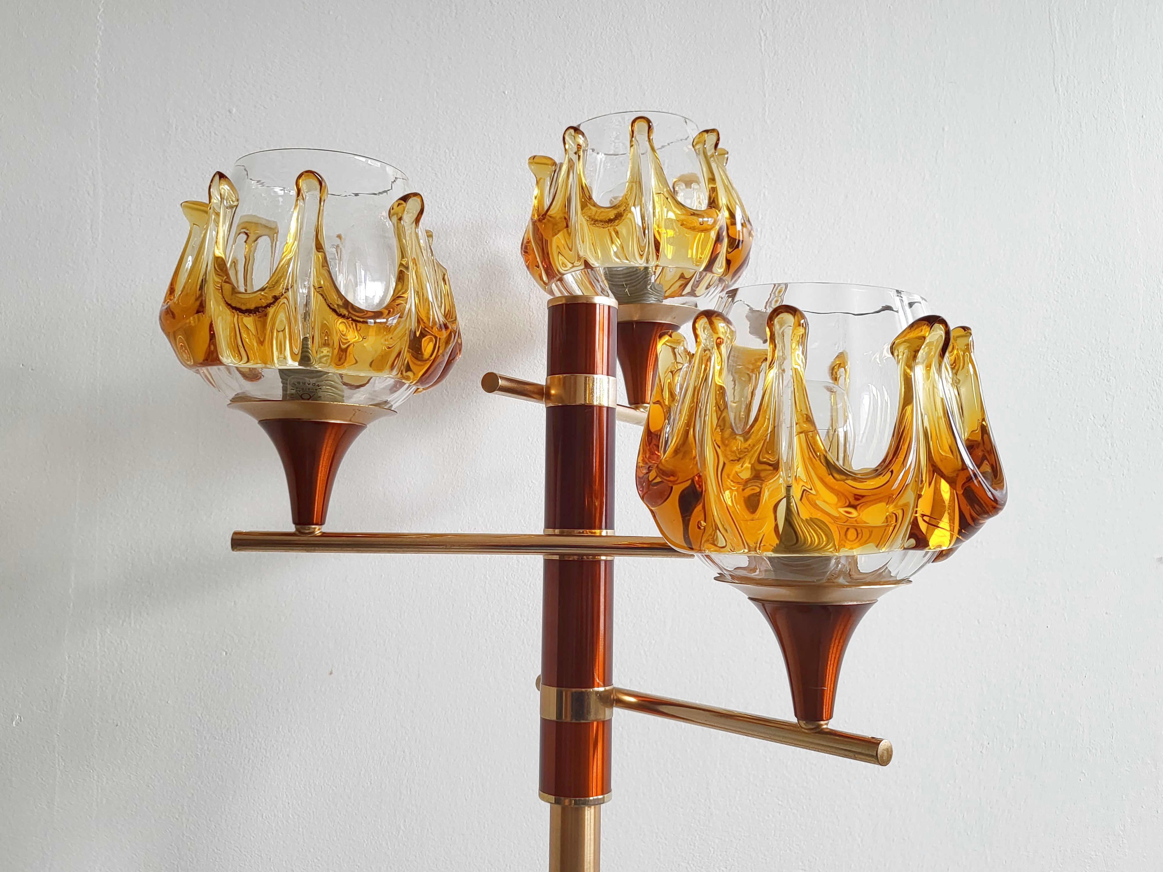 Vintage Oberglas Austria floor lamp 1970