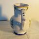 Pichet en faience d'angouleme renoleau decor a l'oiseau