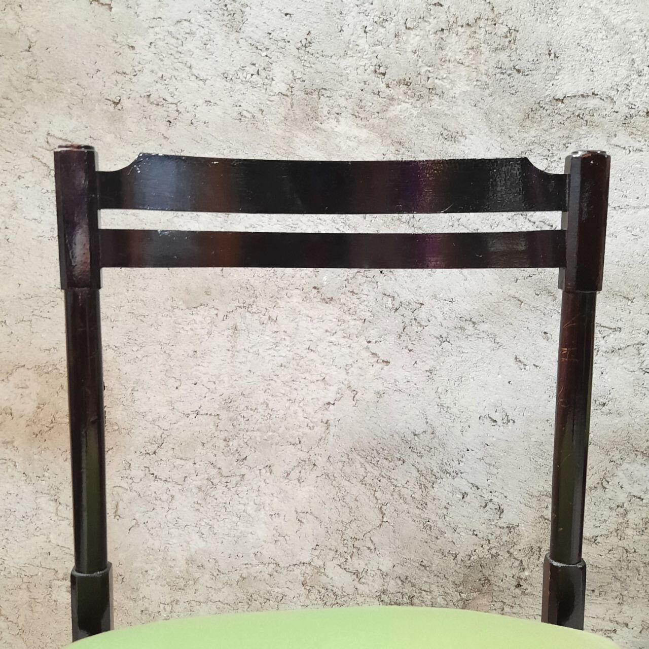 Six 50's chairs - varnished wood