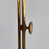 Florian schulz mid-century adjustable floor lamp in full brass, 1970