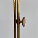 Florian schulz mid-century adjustable floor lamp in full brass, 1970