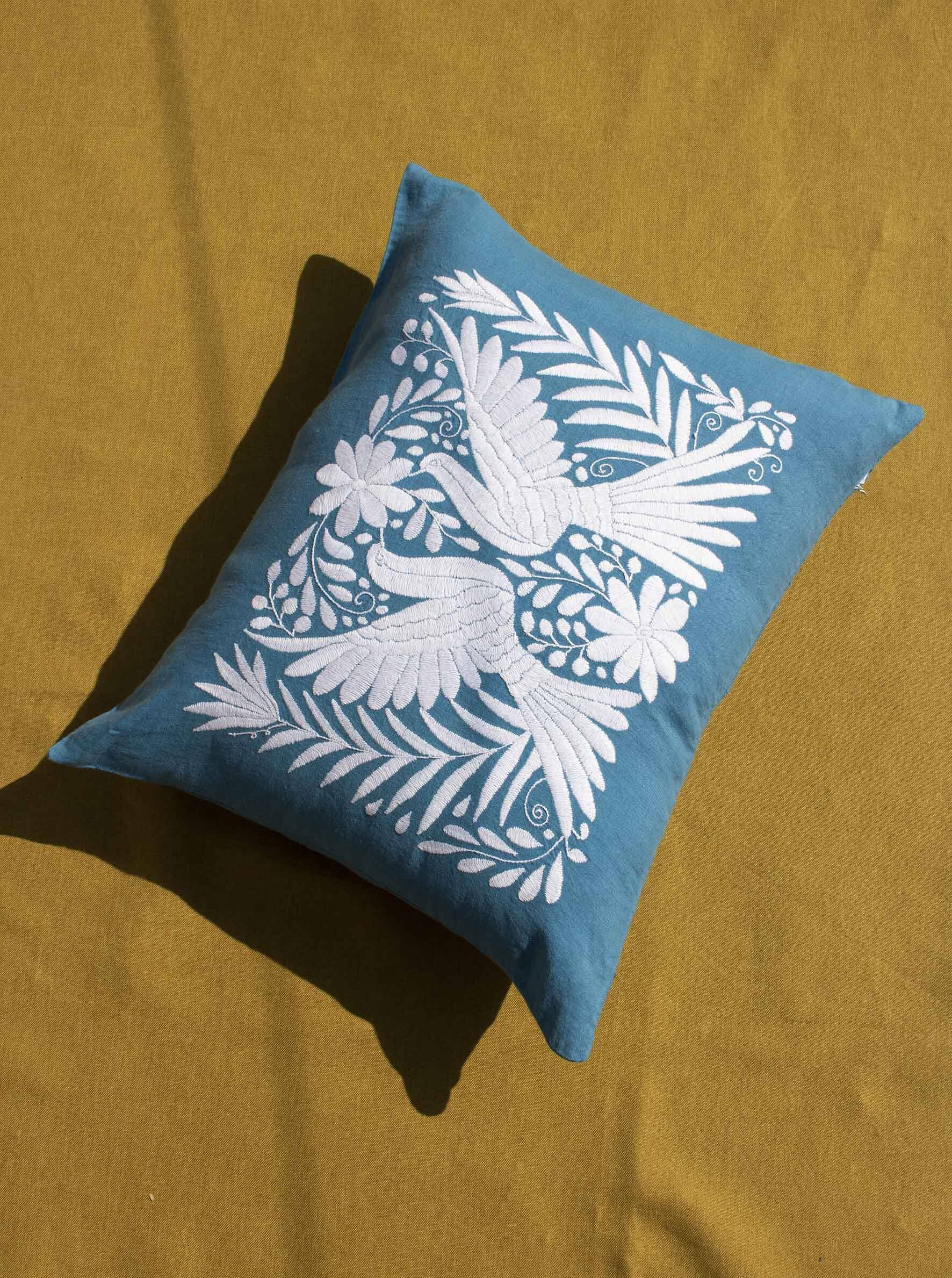 Embroidered Mexican cushion