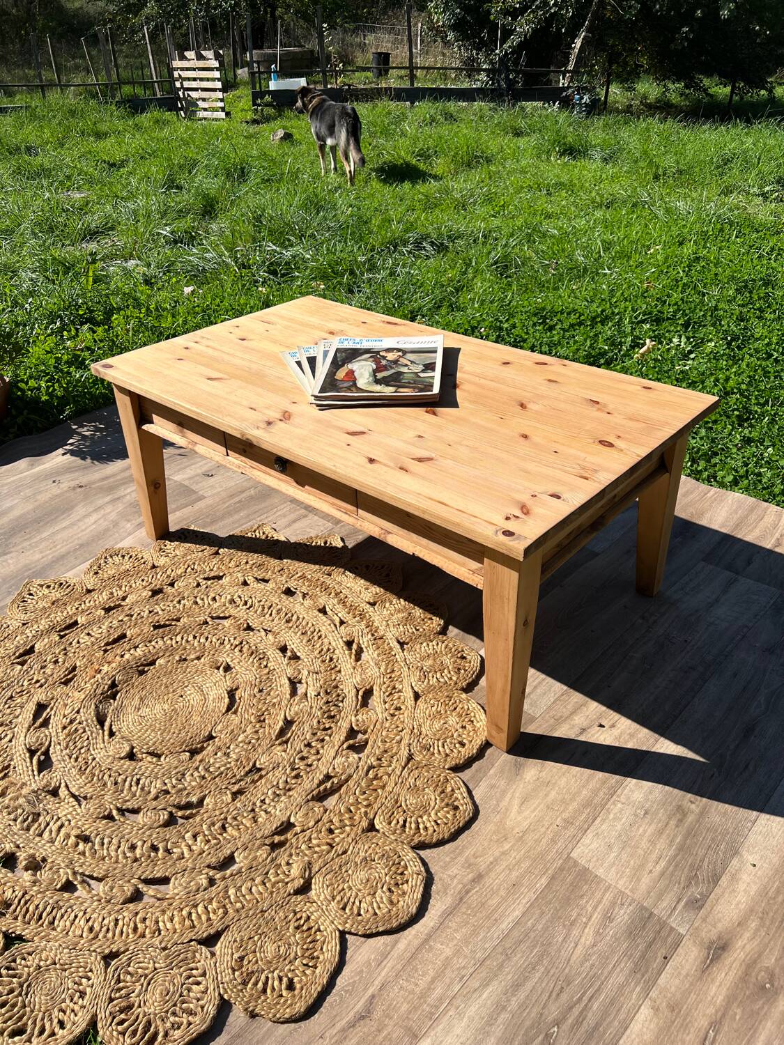Pine coffee table