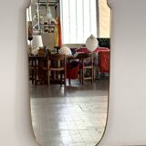 Miroir italien en laiton, 1950