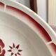 Antique flowered hollow dish