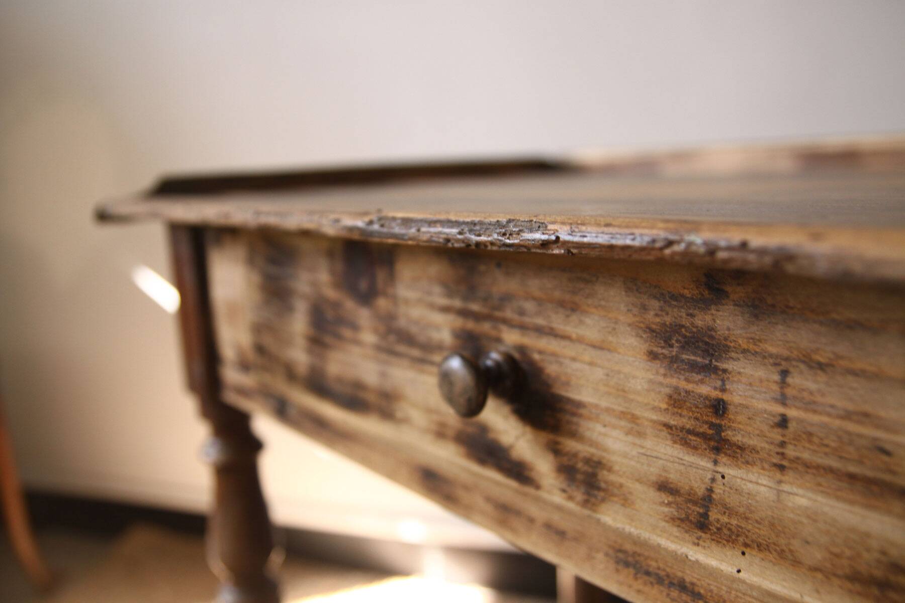Old wooden desk