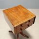 Petite table ancienne victorienne en acajou avec incrustations, Angleterre, XIXe siècle