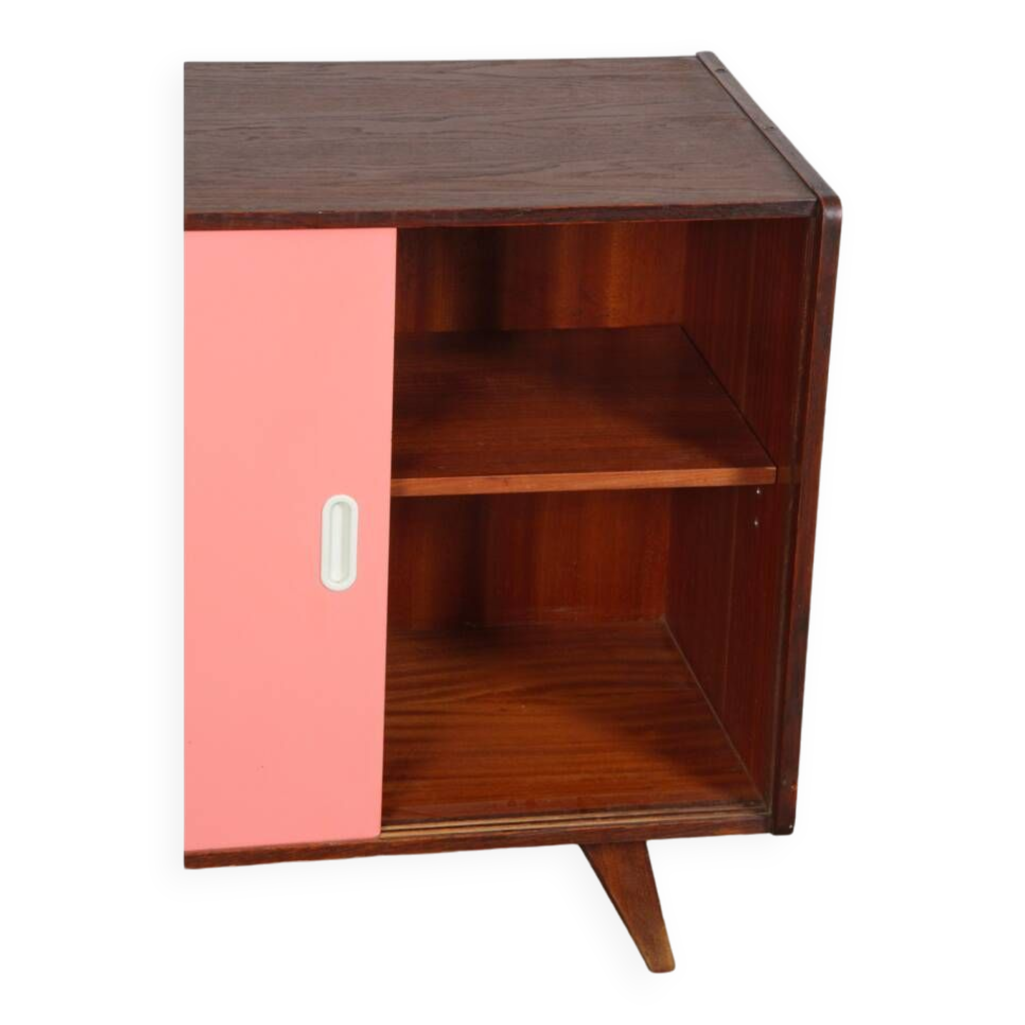 Vintage dark oak chest of drawers by Jiri Jiroutek, model U-452, 1960s