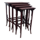 Four Thonet nesting tables.