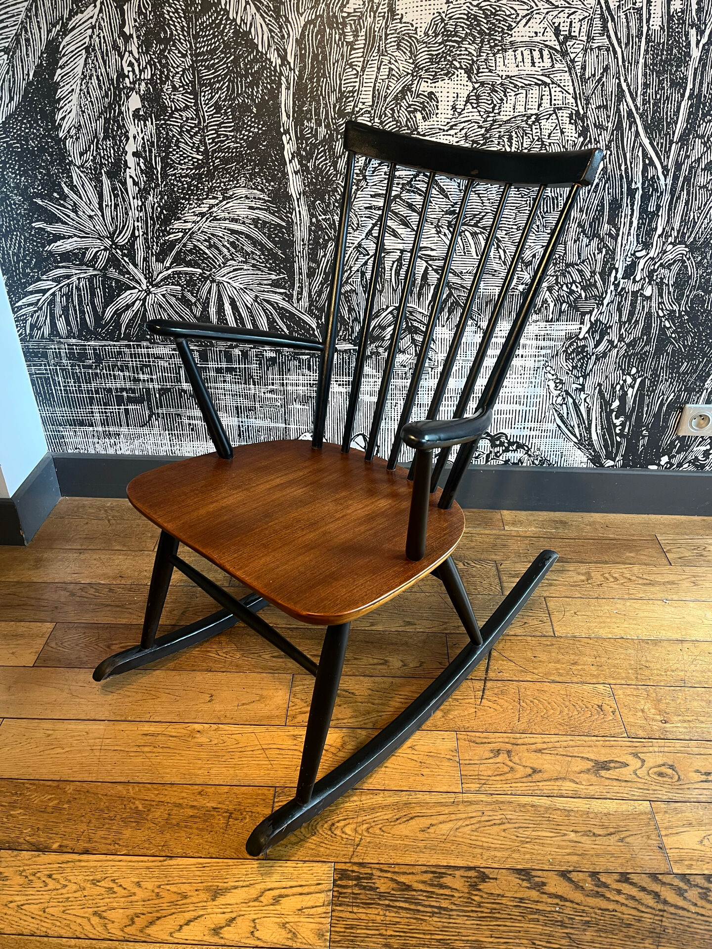 Rocking chair Roland Rainer Scandinavian