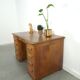 Old oak notary office with drawers, desk
