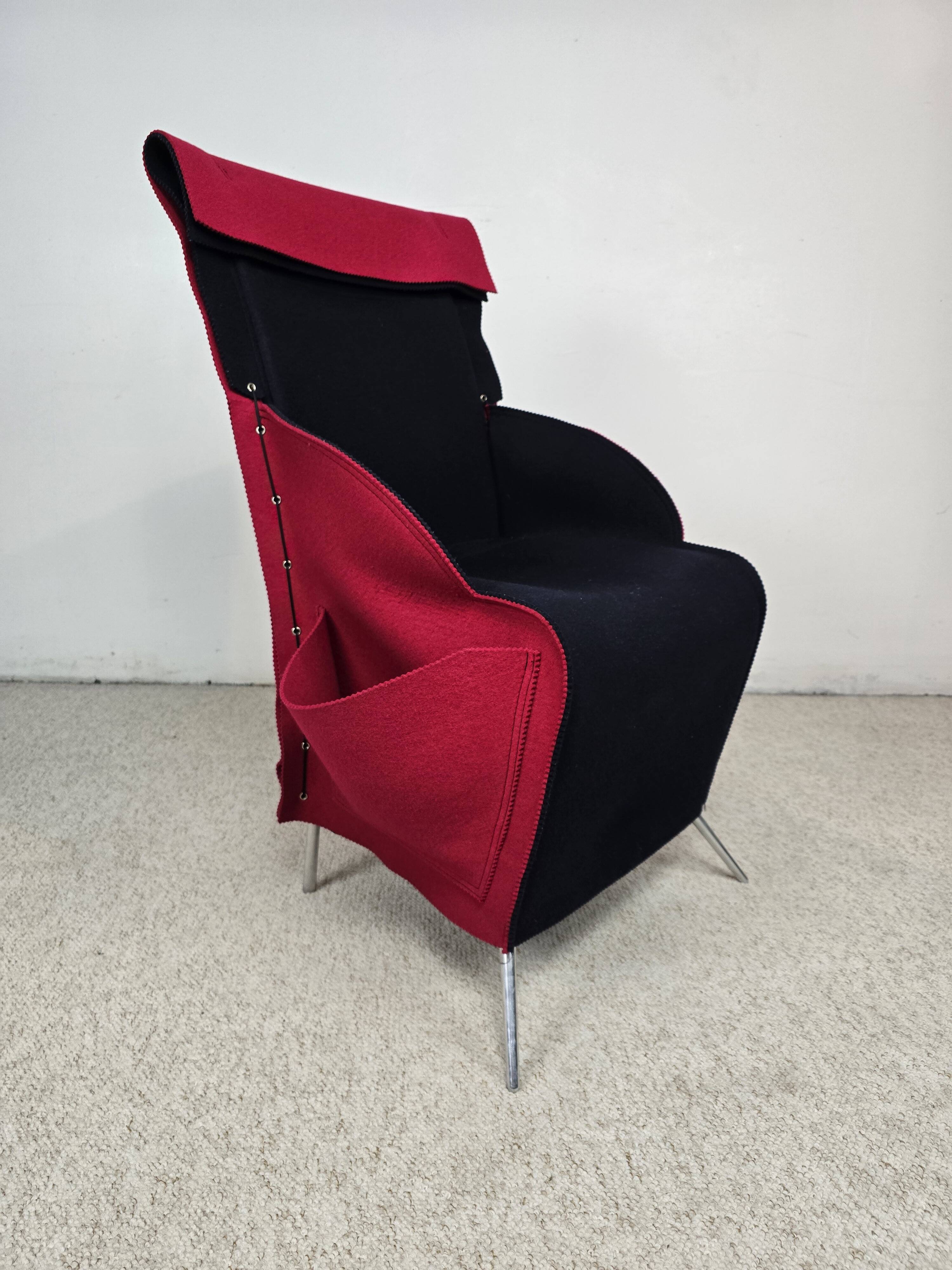 Filzka armchair by borek šípek for scarabas – czech republic, 1989