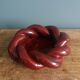 Handmade woven ceramic ashtray