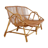 Vintage rattan sofa 1960