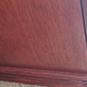 Rattan and wood sideboard from the 1970s.
