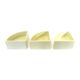Elco white plaster corner flower pots, 1970s, set of 3.