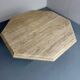 Thick travertine dining table, Italian design from the 70s, vintage