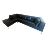 Leather corner sofa