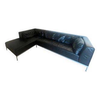 Leather corner sofa