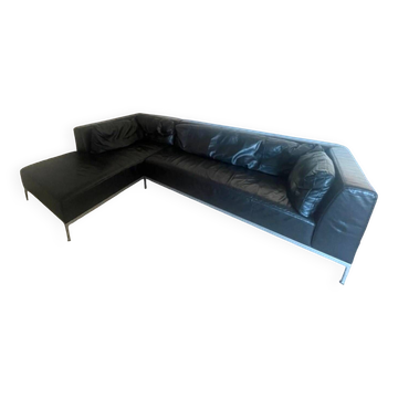 Leather corner sofa