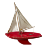 Voilier de bassin anglais Star'Yacht rouge, modèle SY2, années 50-60