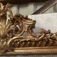 Antique fireplace mirror - wood and gilded stucco - 145 x 86