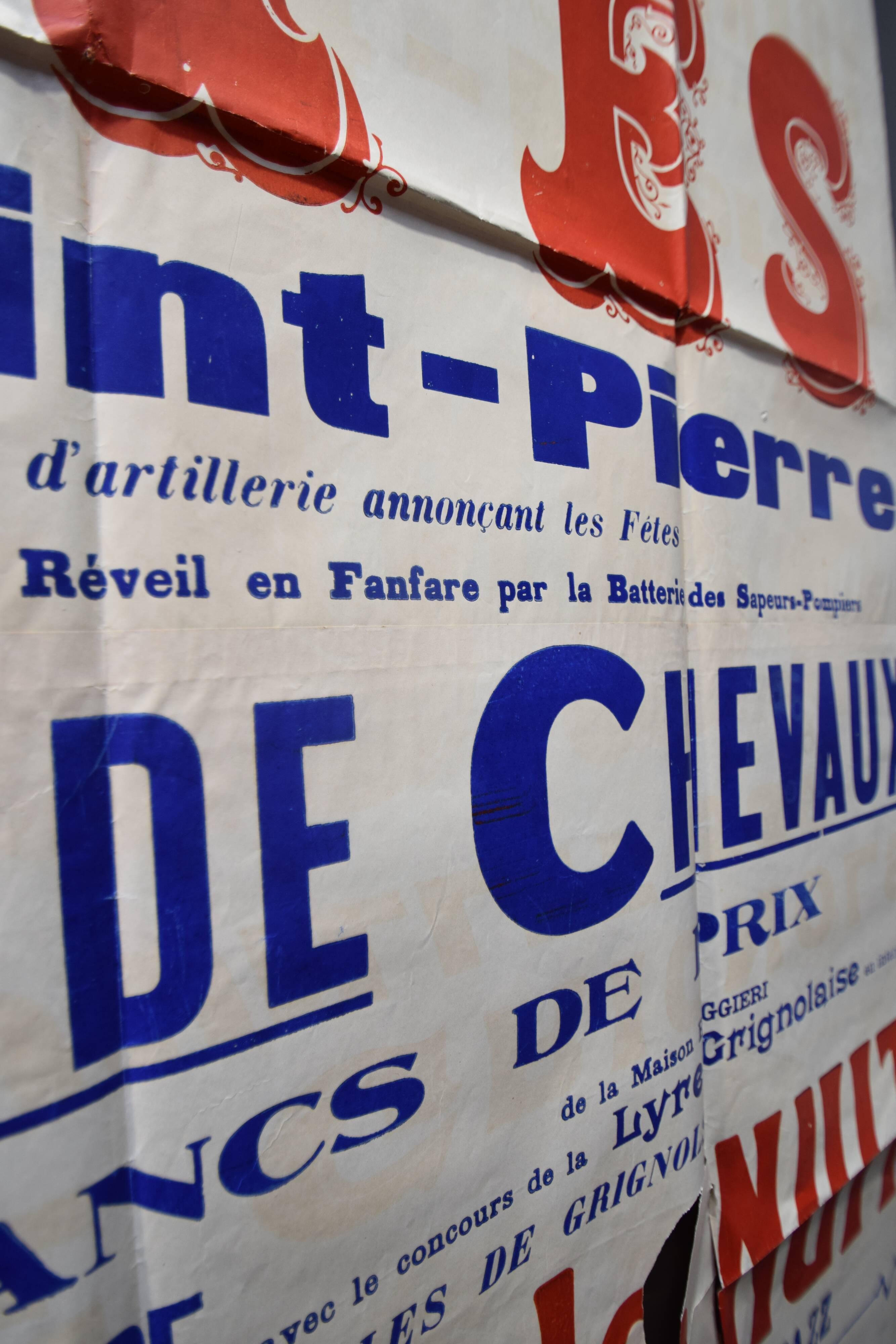 Poster "Feasts of St. Peter" - City of Grignols - 1935