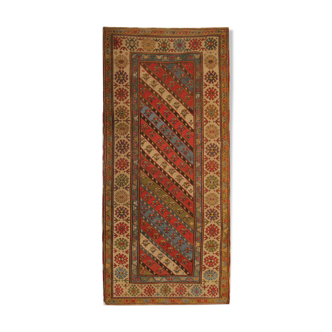 Tapis antique de kazak de laine, tapis oriental fait main de Shirvan 109x279cm