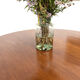Brutalist round table in solid oak, 1960s.