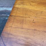 Large Alsatian farmhouse table 225 cm fir shade Merisier