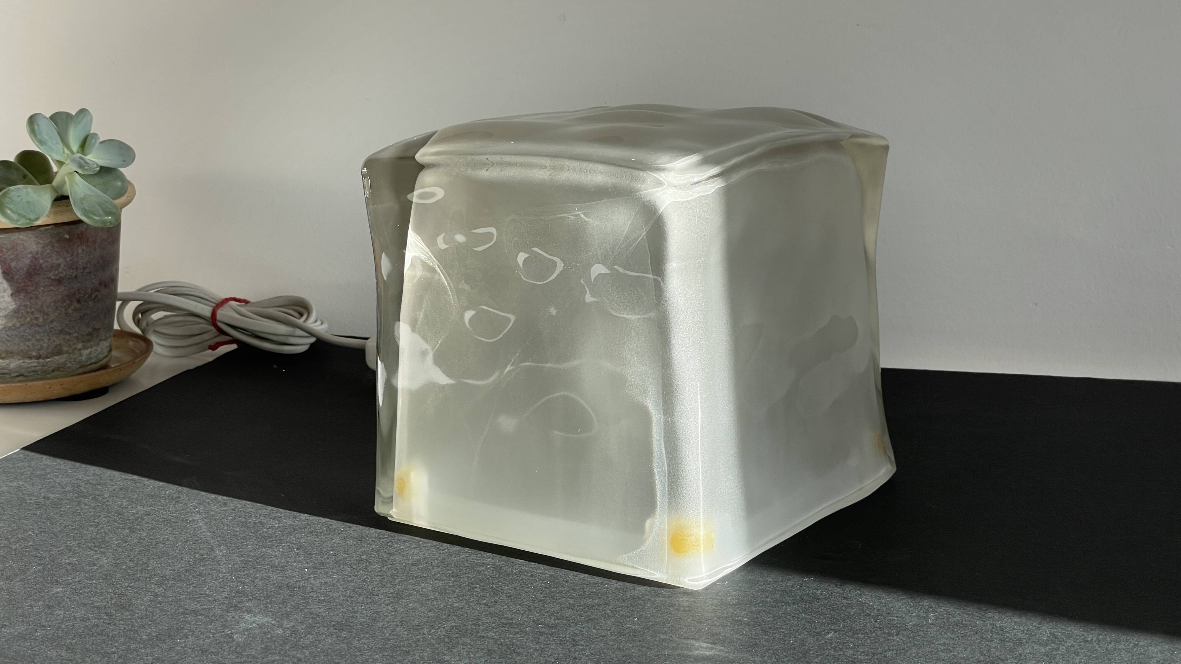 Vintage ikea glass mood lamp