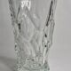 Sèvres crystal vase with rough glass pattern, 26 cm