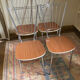 Formica and chrome chairs