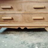 Commode vintage chêne clair
