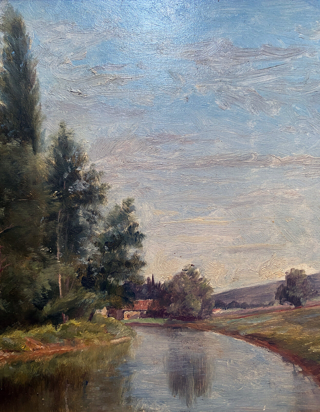 Painting Jean-Baptiste Antoine GUILLEMET (1843-1918) Surroundings of Moret sur Loing