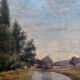 Painting Jean-Baptiste Antoine GUILLEMET (1843-1918) Surroundings of Moret sur Loing