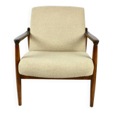 GFM-64 Armchair in Beige Bouclé attributed to Edmund Homa, 1970s