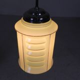 Art Deco pendant lamp with glass lantern shade, 1930s