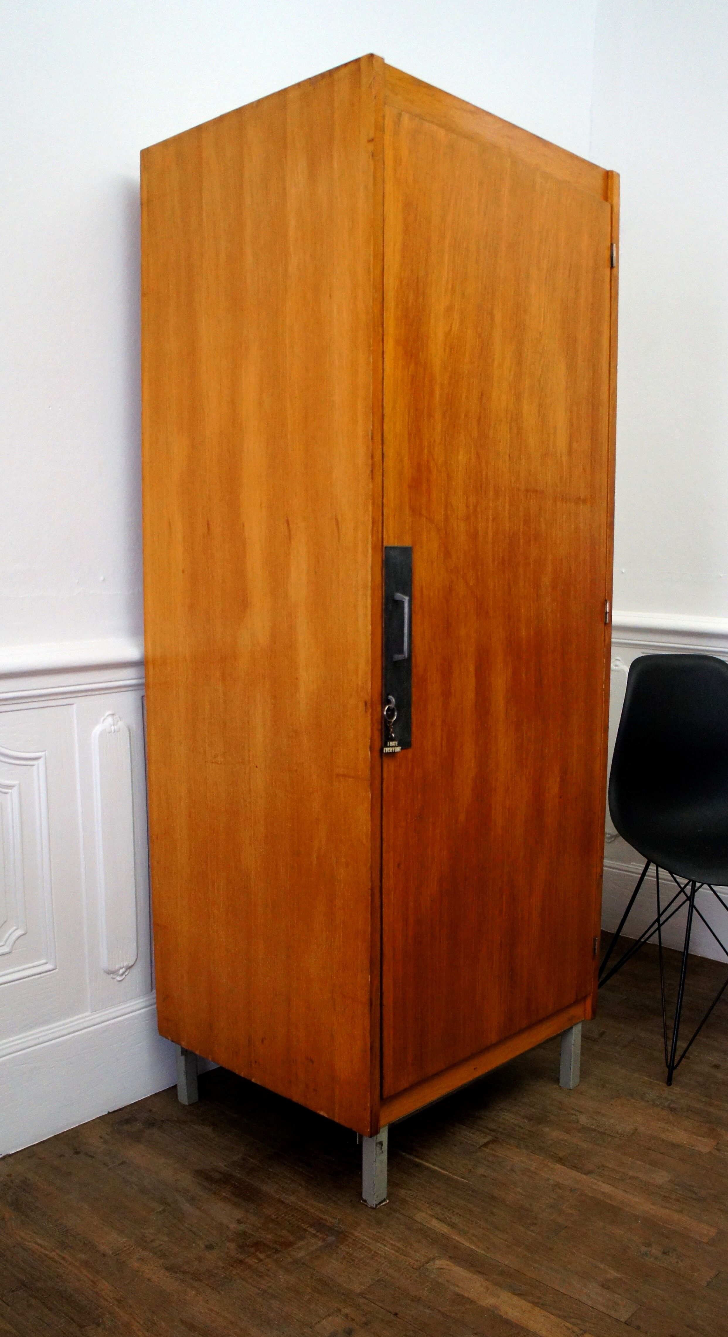 Vintage oak wardrobe 1960